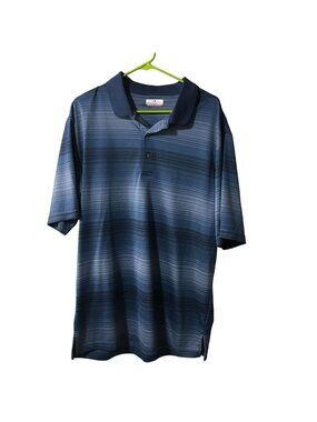 GRANDSLAM BLUE PATTERNED GOLF POLO MENS LARGE